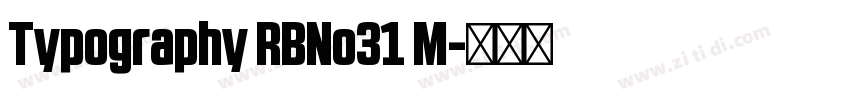 Typography RBNo31 M字体转换